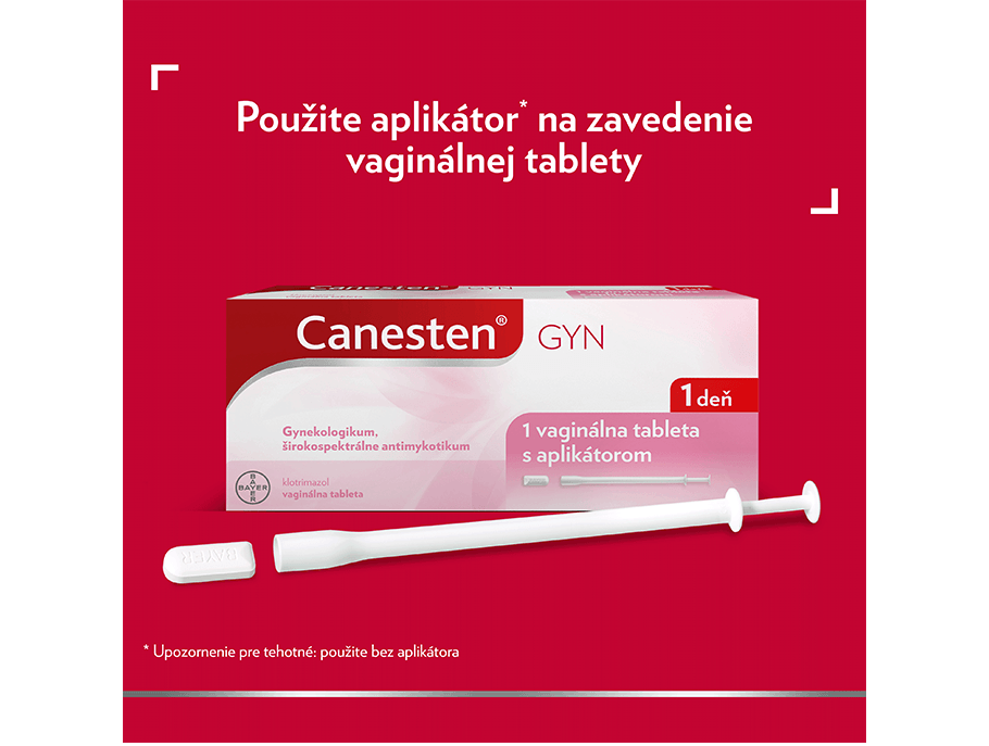 Canesten GYN 1 DEŇ vaginálna tableta použitie