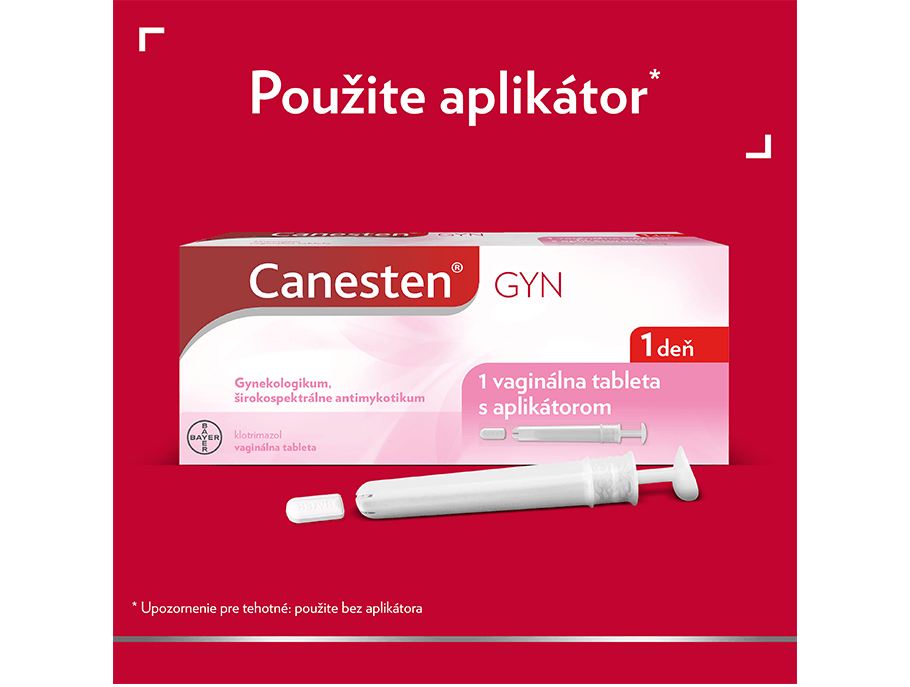 Canesten GYN 1 DEŇ vaginálna tableta použitie