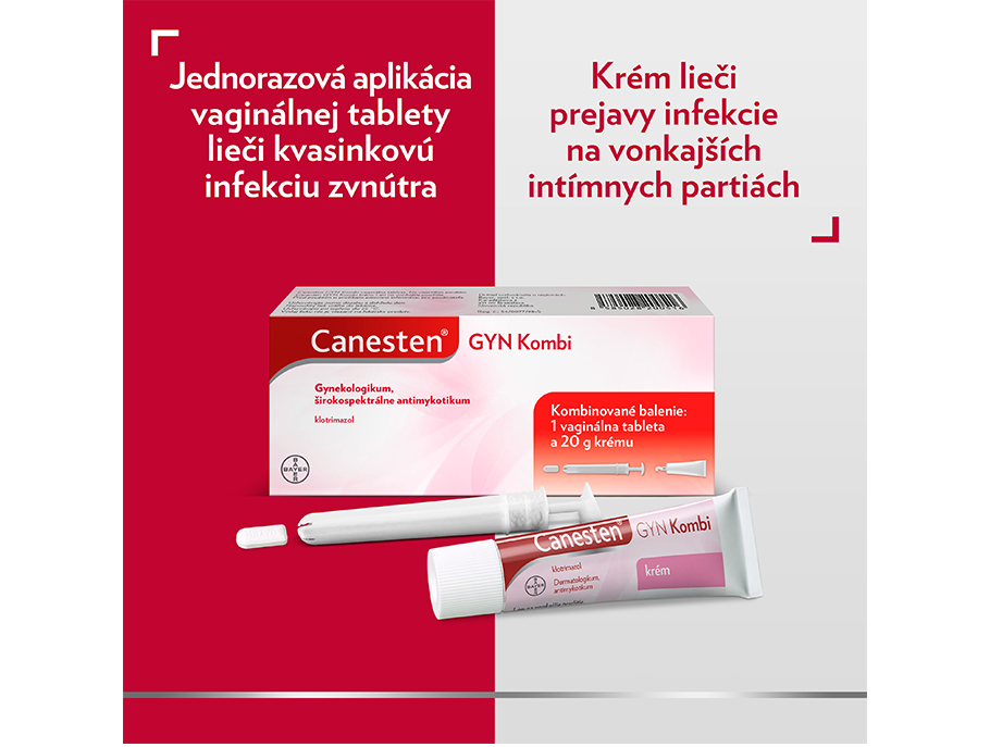 Canesten GYN Kombi - výhody