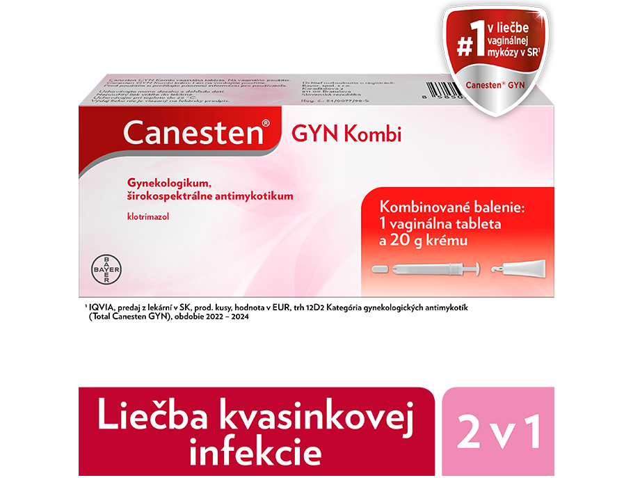 Číslo 1 - Canesten GYN Kombi