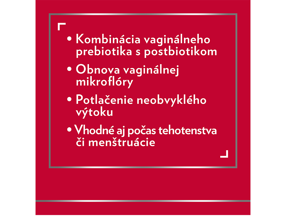 Kombinácia vaginálneho prebiotika s postbiotikom