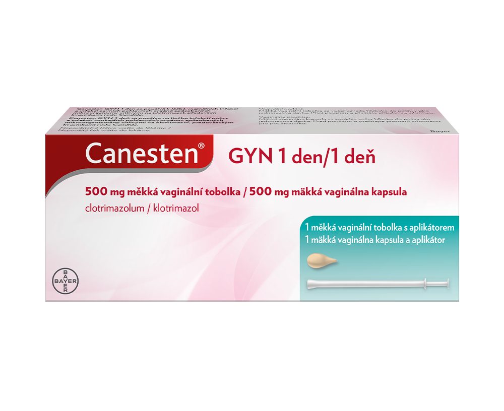 Canesten GYN 1 deň 500 mg mäkká vaginálna kapsula