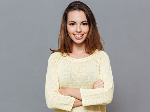 Smiling young woman