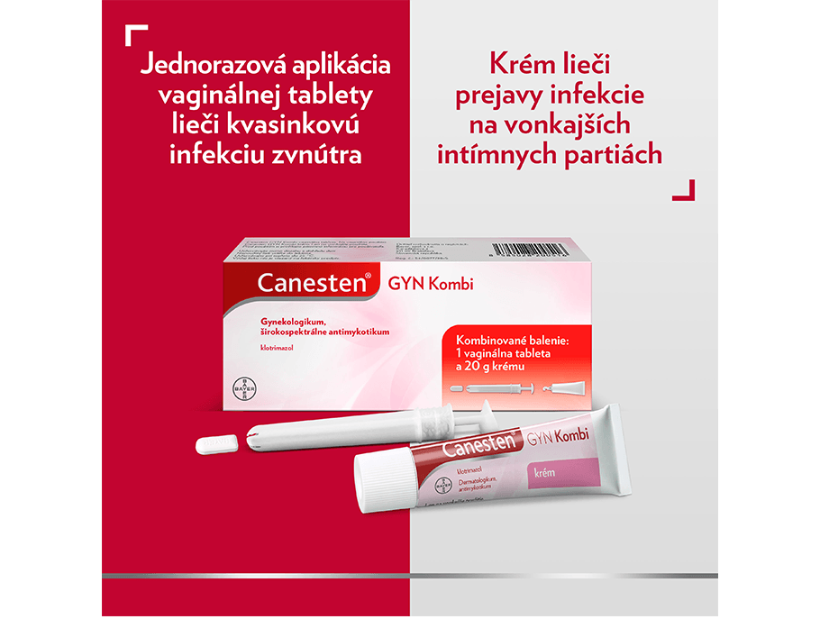 Canesten GYN Kombi - kombinovaná liečba