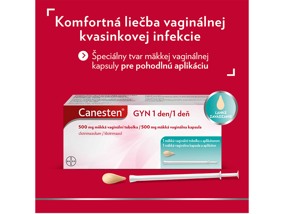 Komfortná liečba vaginálnej kvasinkovej infekcie