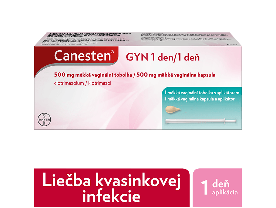 Canesten GYN 1 deň 500 mg mäkká vaginálna kapsula