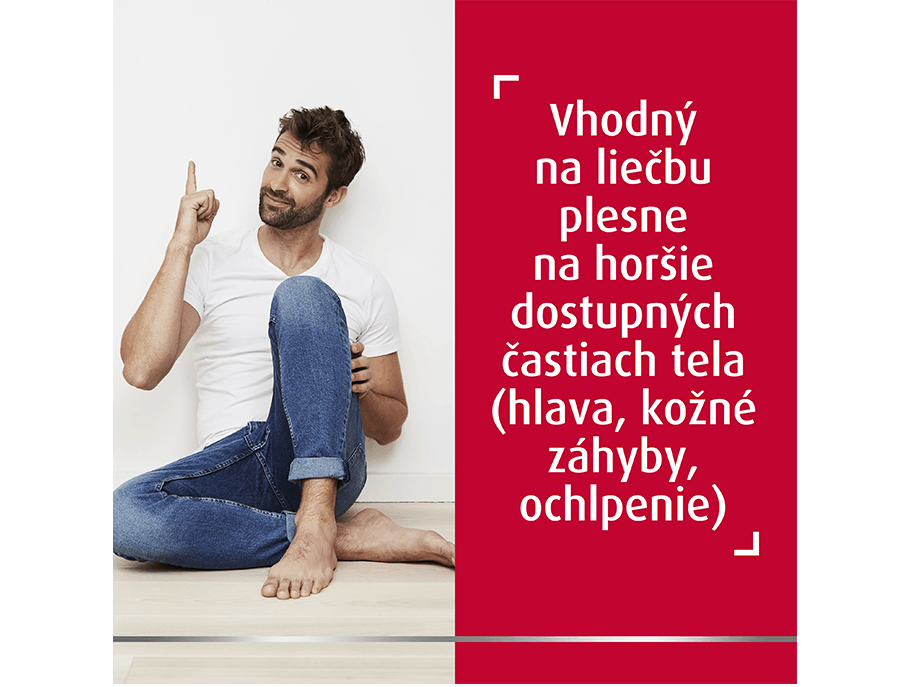 Vhodný na liečbu aj na horšie dostupných částiach tela